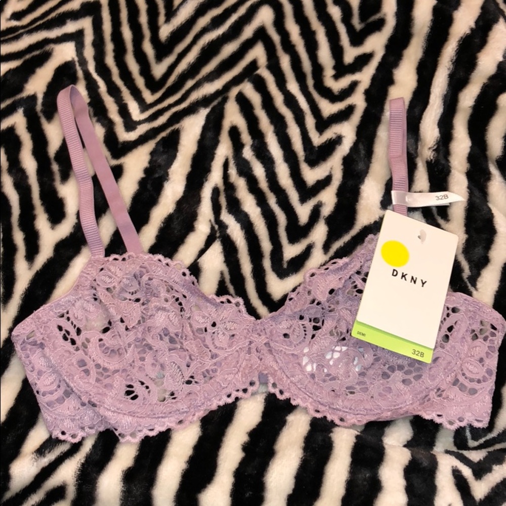 DKNY see threw lace bra